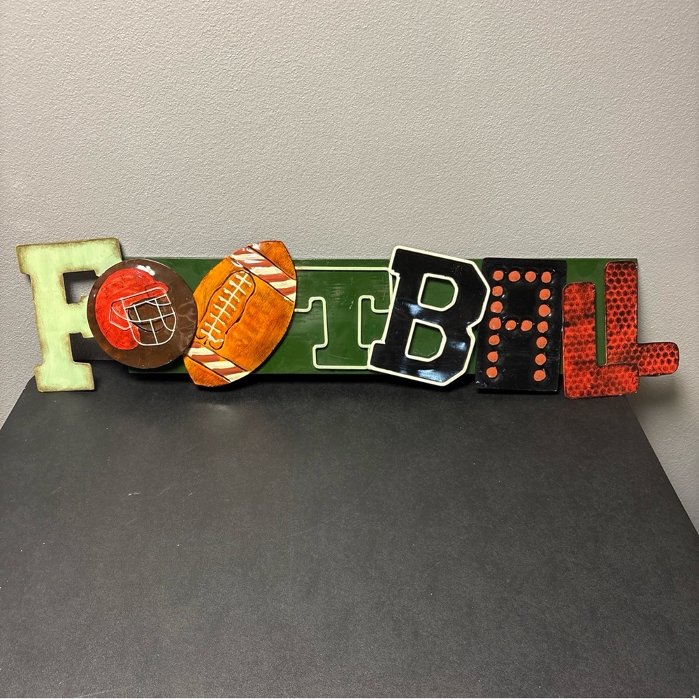 Wall Decor “Football” Sign for Football Lovers, 36”x8.5”